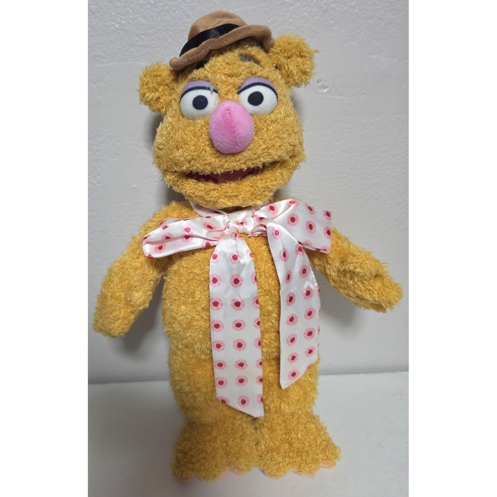 Disney Store The Muppets Fozzie Bear 16" Plush Jim Henson Stuffed Animal Toy